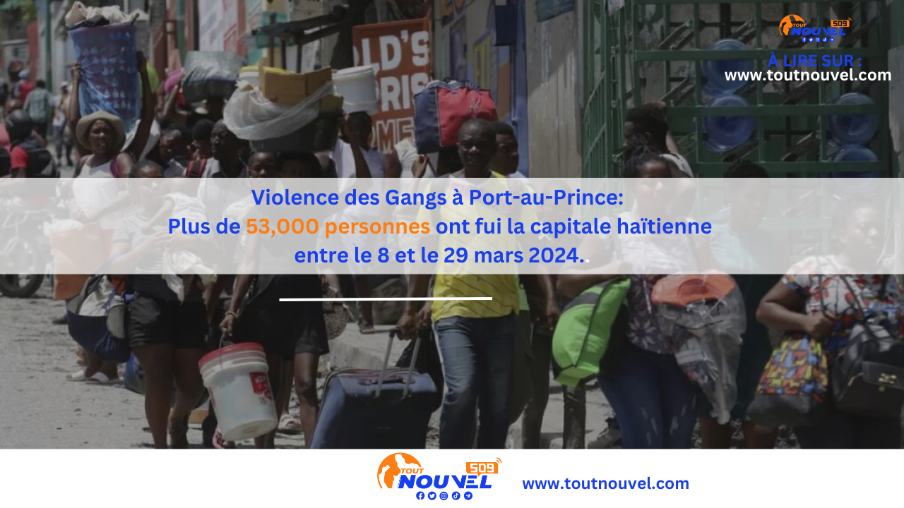 Population quittant Port au Prince