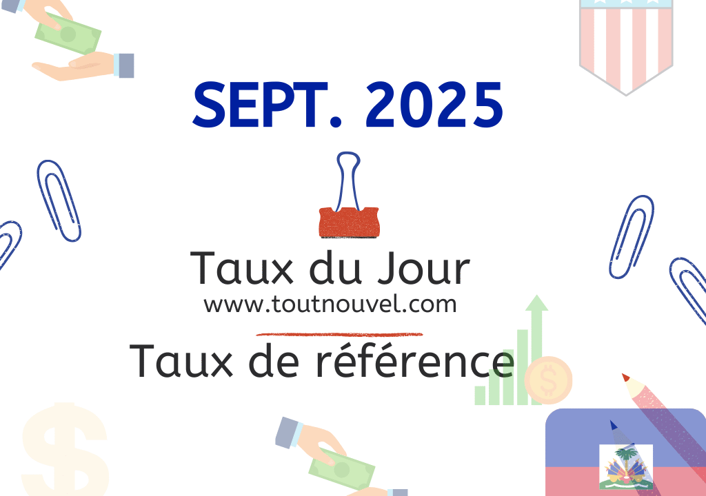 Haïti – Change : la BRH fixe le taux de référence à 130,66 gourdes pour ce samedi 27 septembre 2025